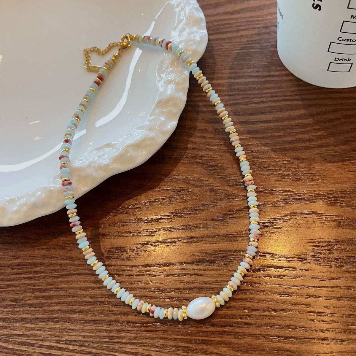 “del mar y el sol” beaded necklace