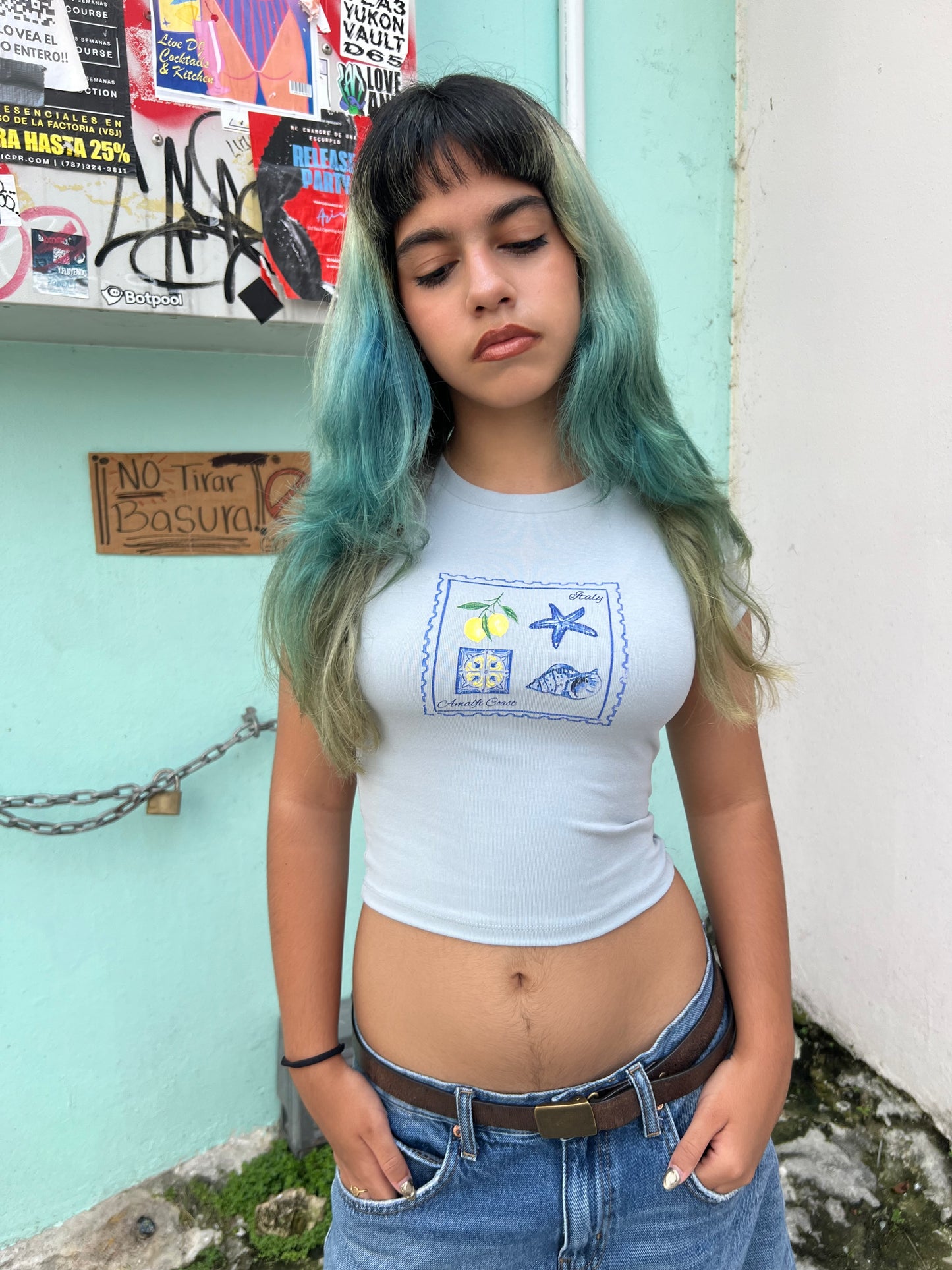 “amalfi” baby tee