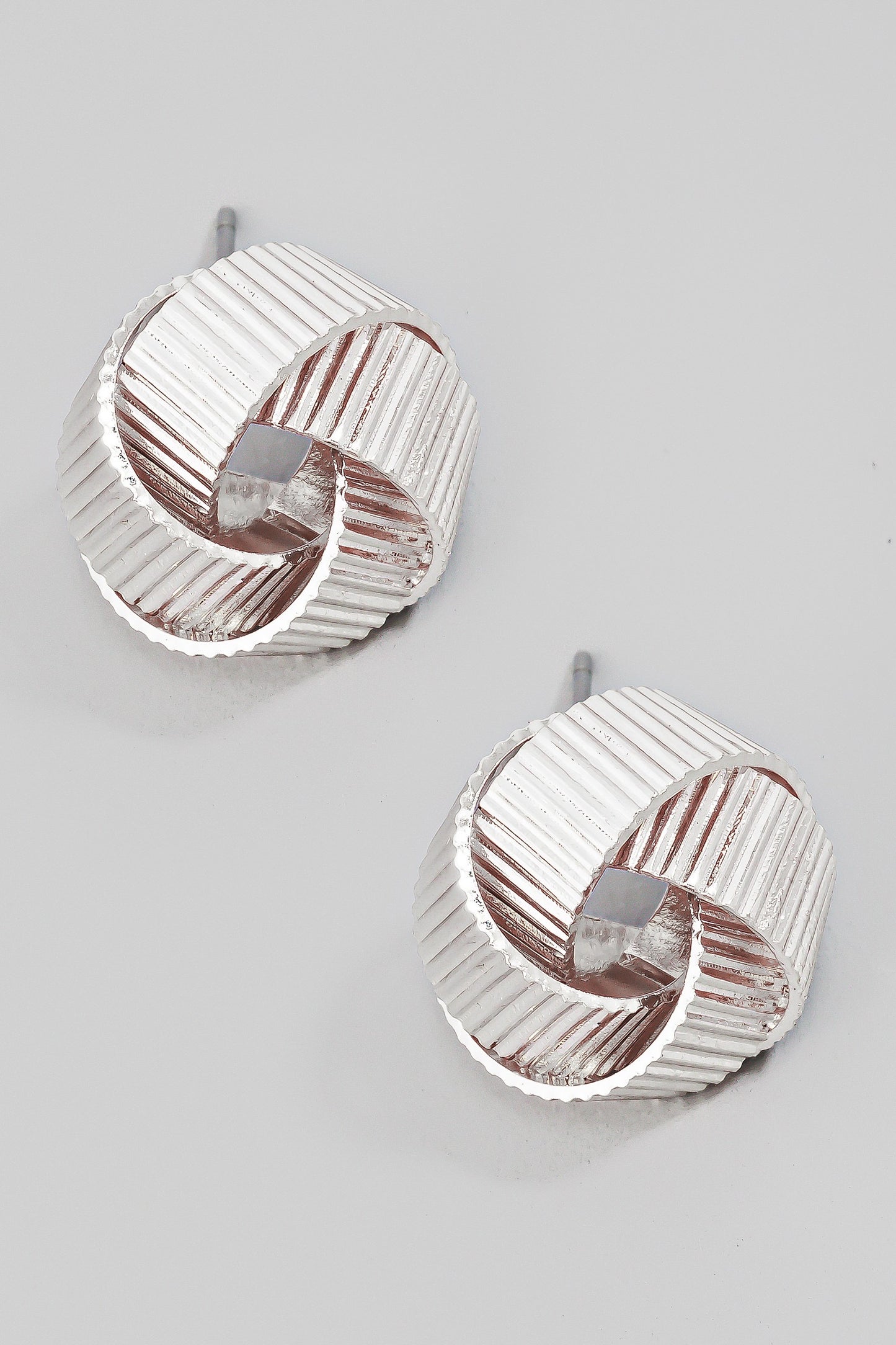 “Metal rose” earings