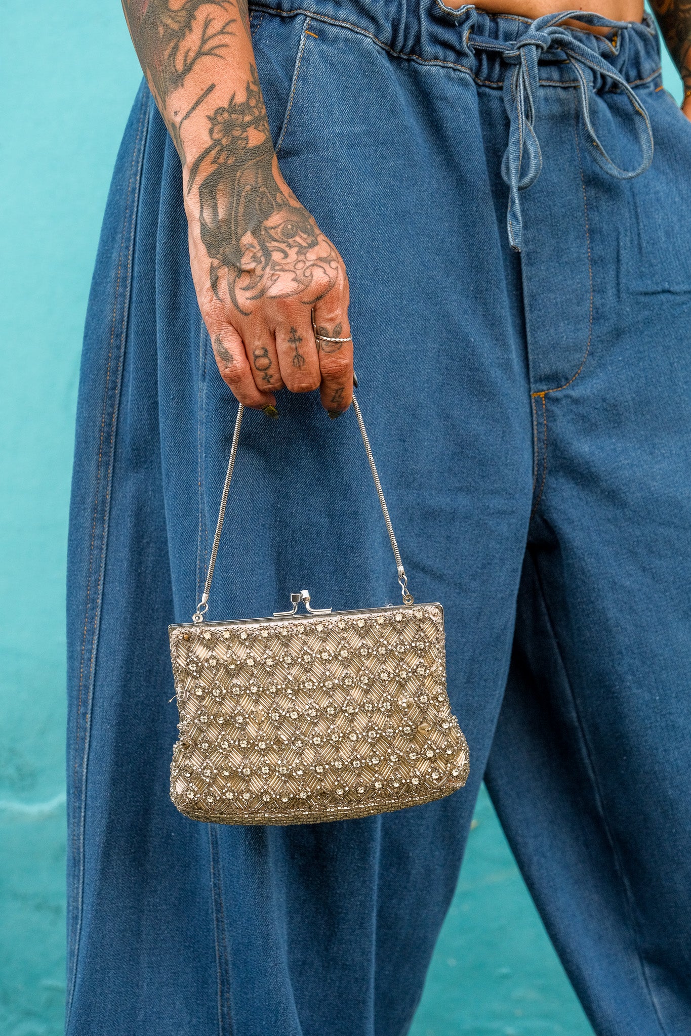 vintage beaded bag