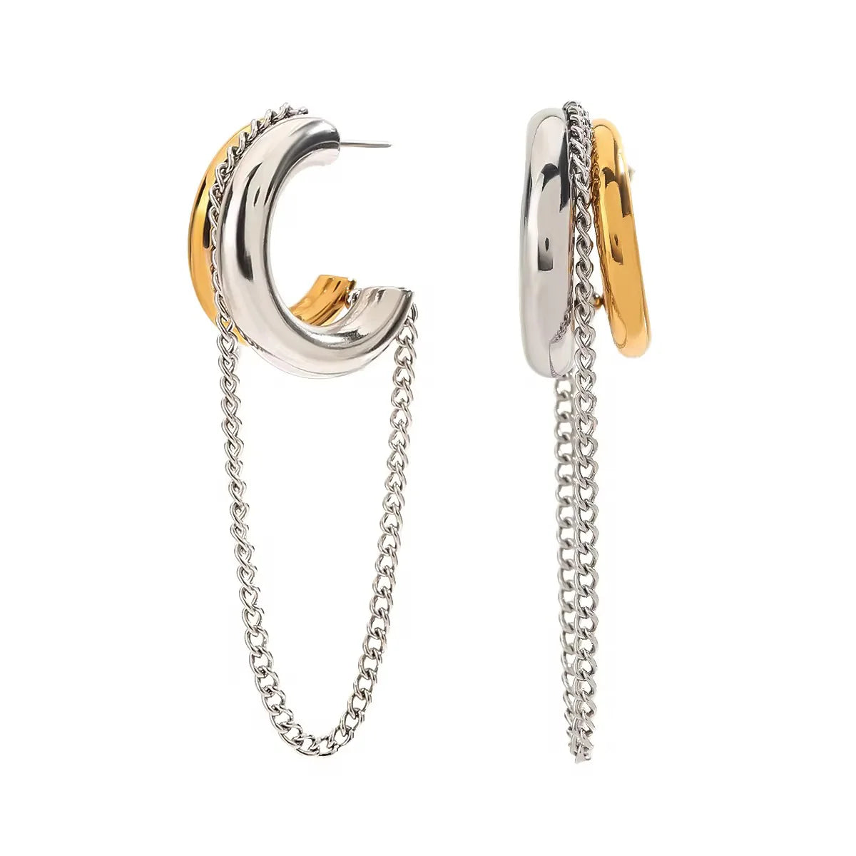 “aka” two toned earrings