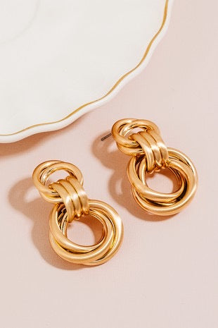 “Golden knot” earings