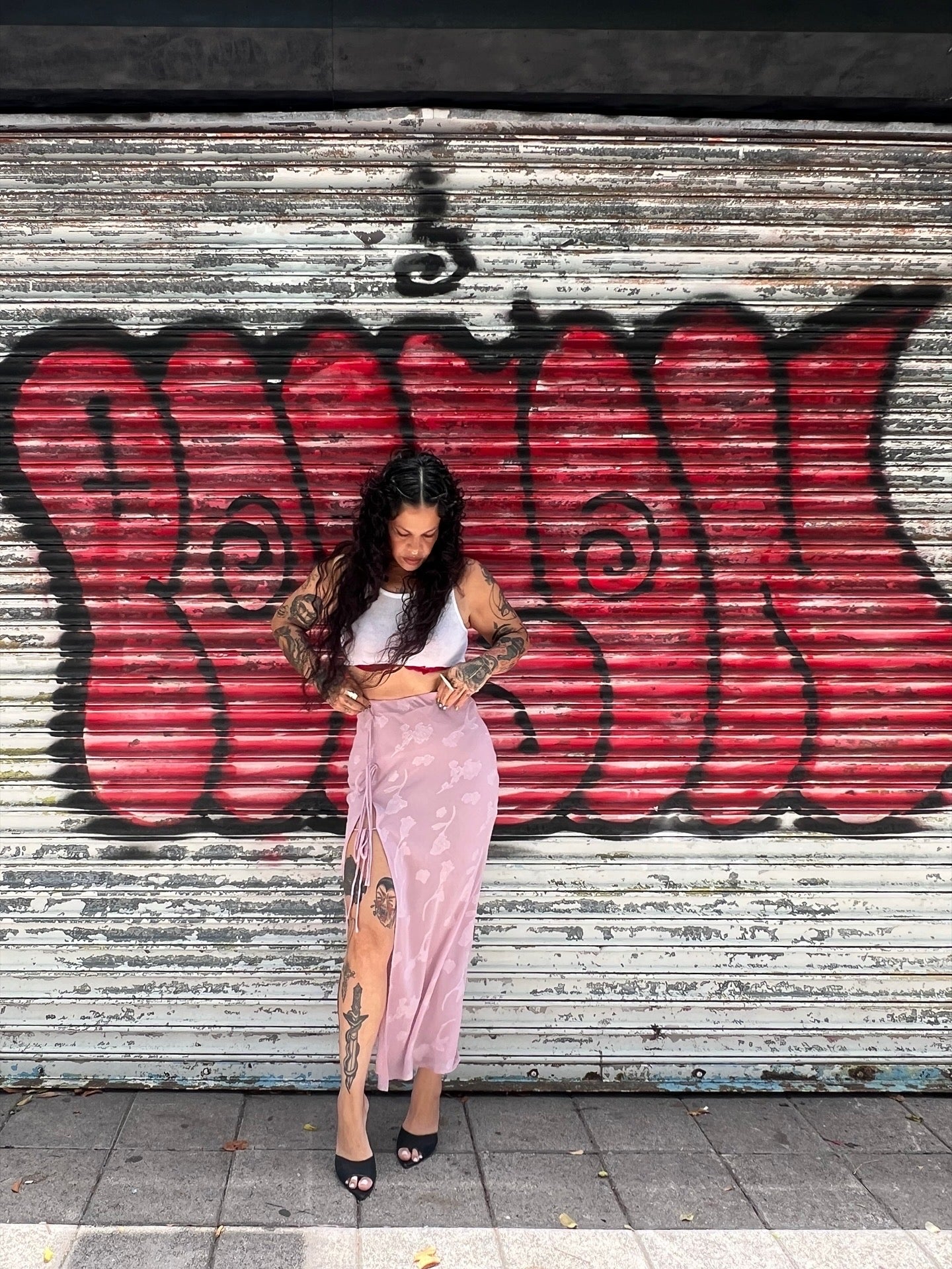 “viri” maxi skirt