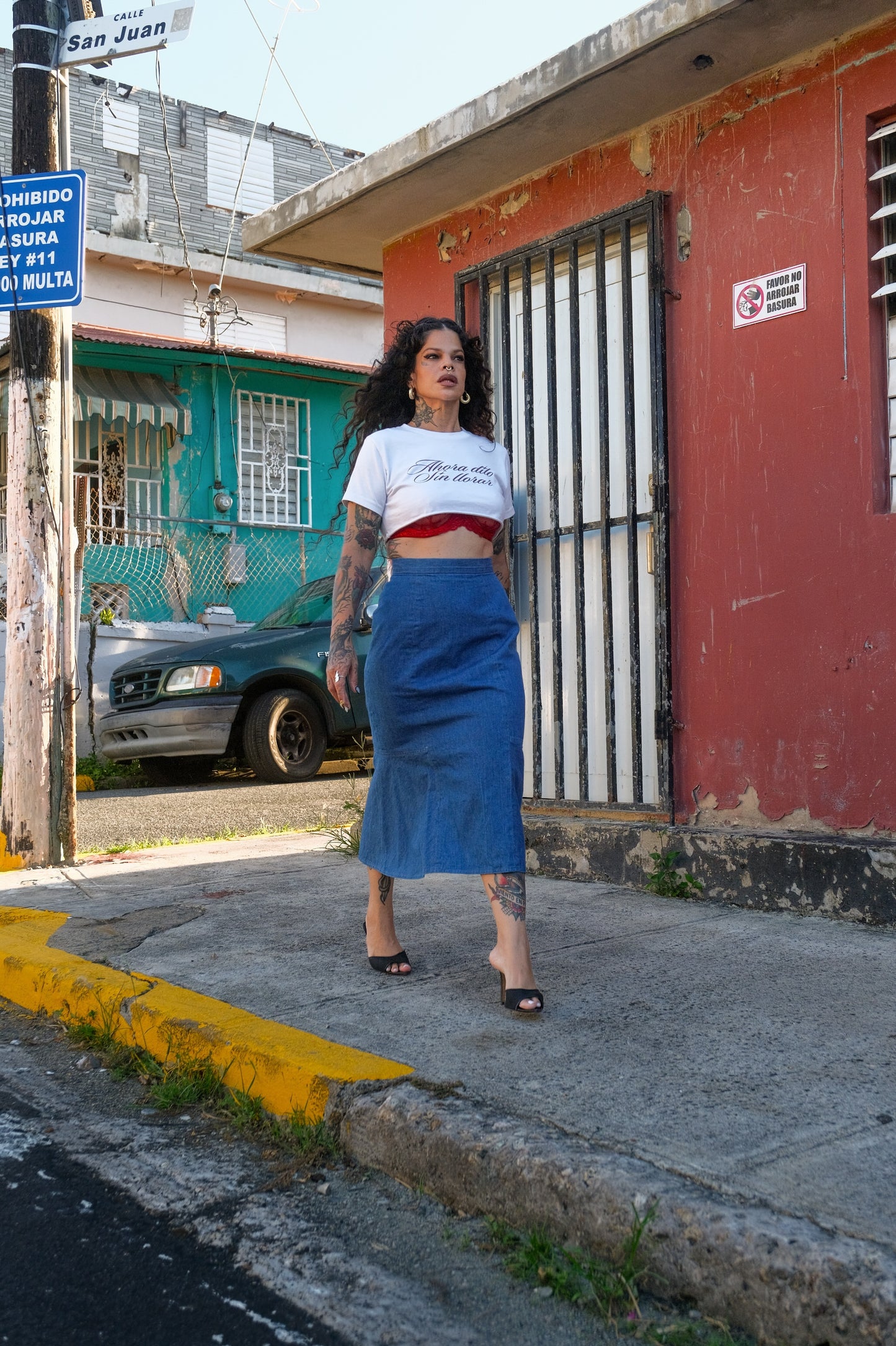 “lolita” vintage denim skirt