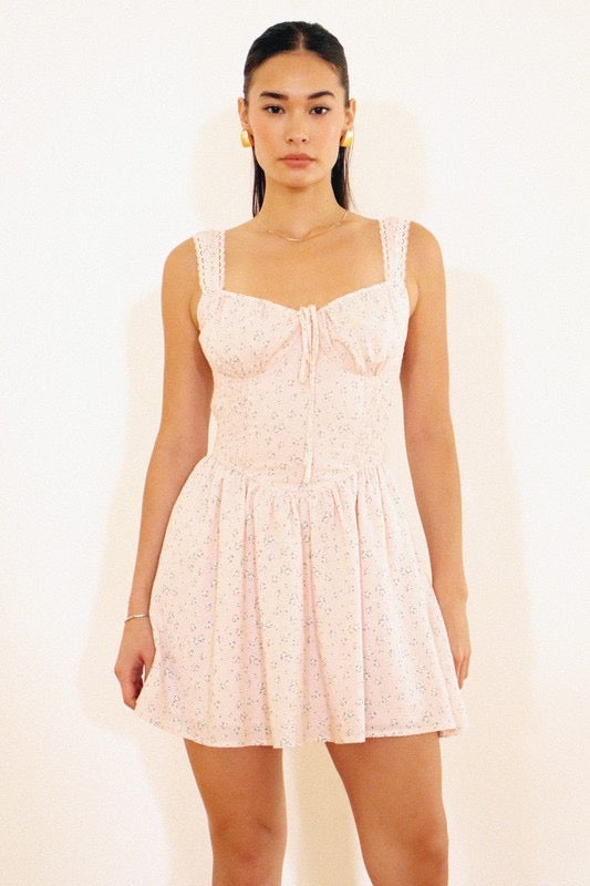 “acerola” mini apricot dress