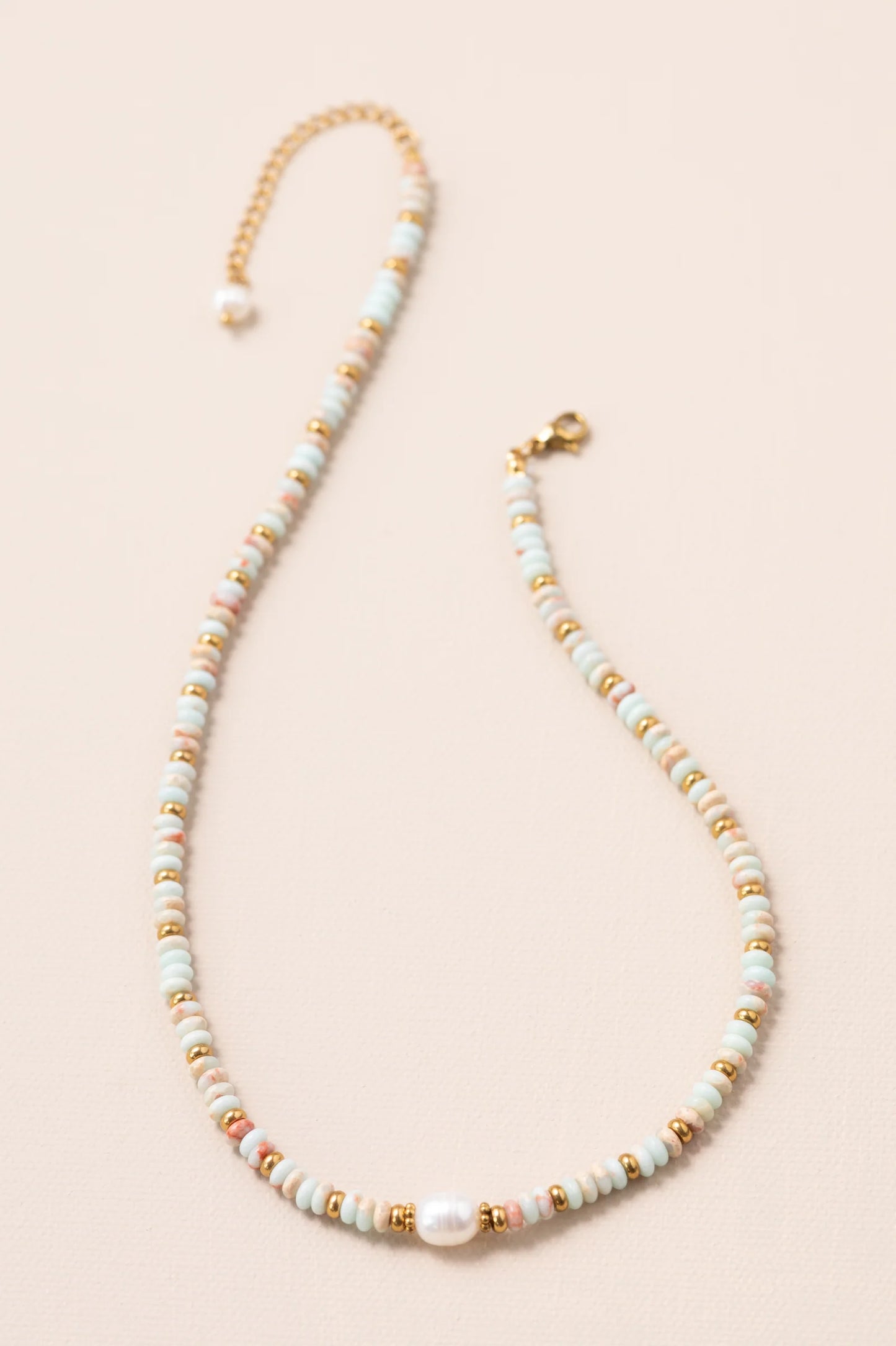 “del mar y el sol” beaded necklace