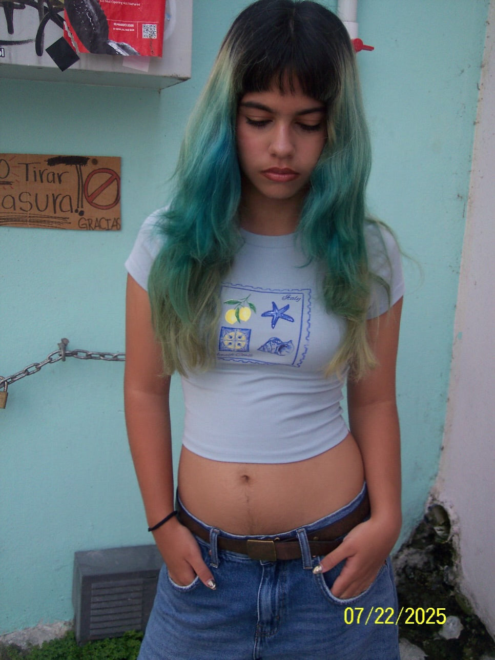 “amalfi” baby tee