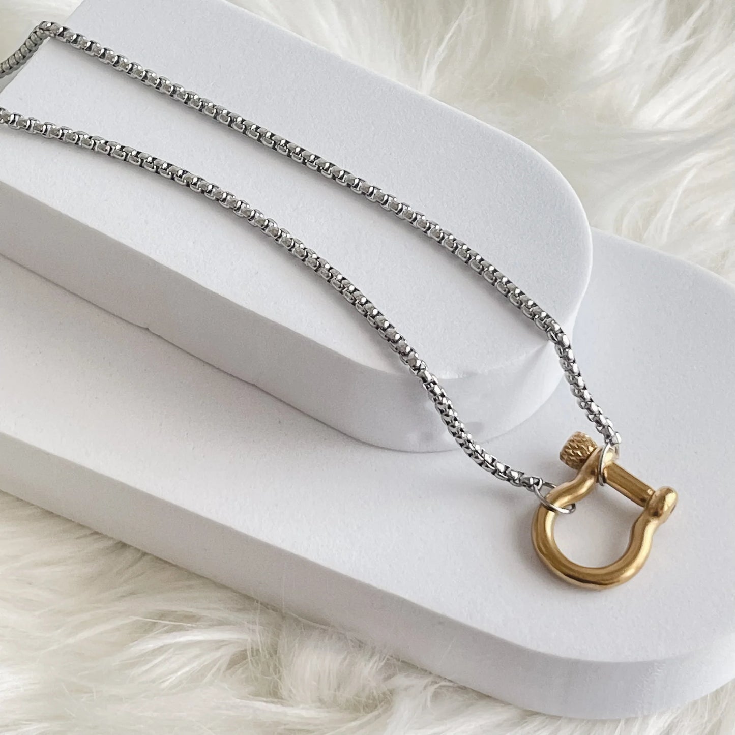 francisco two toned necklace