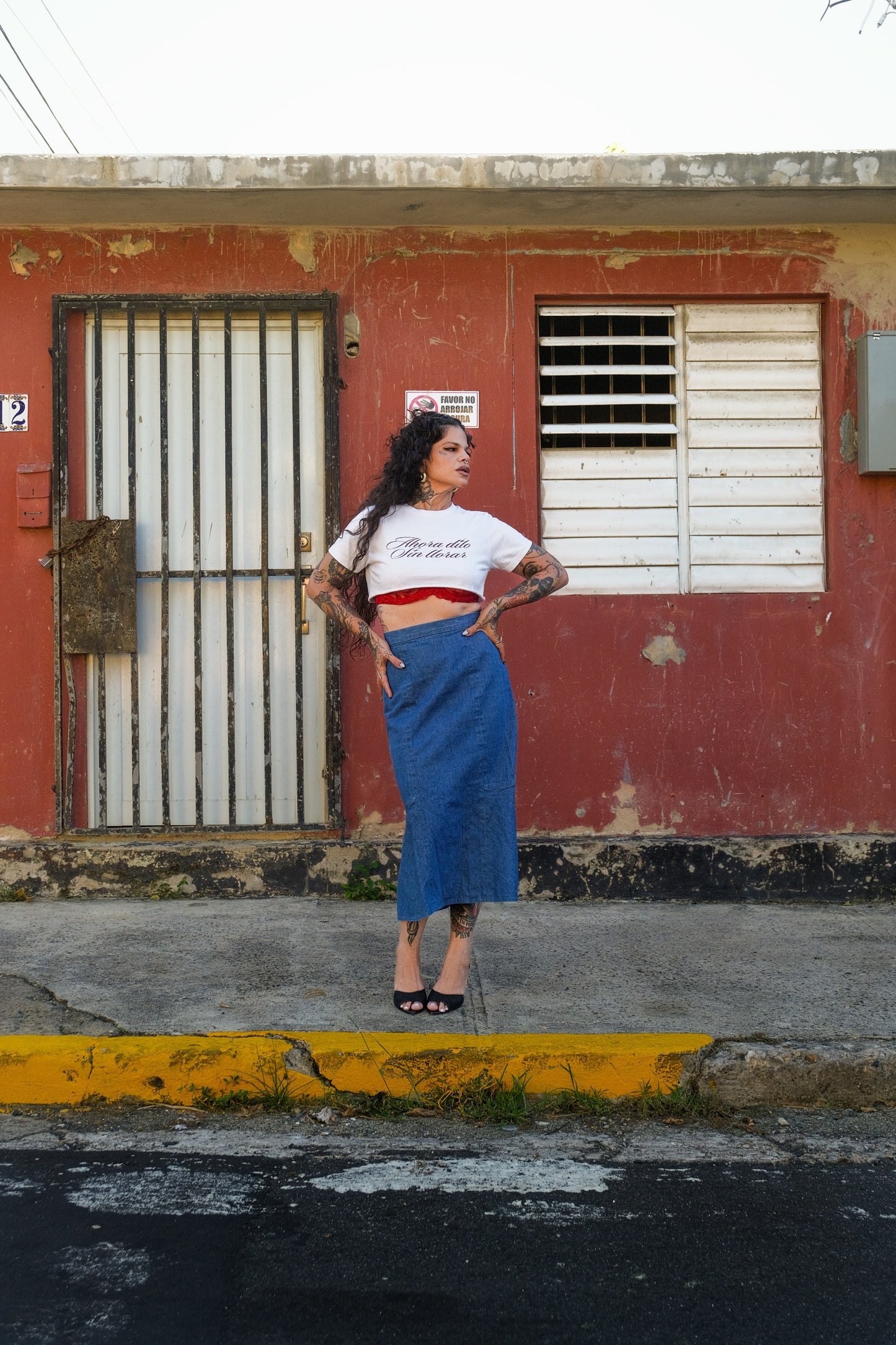 “lolita” vintage denim skirt