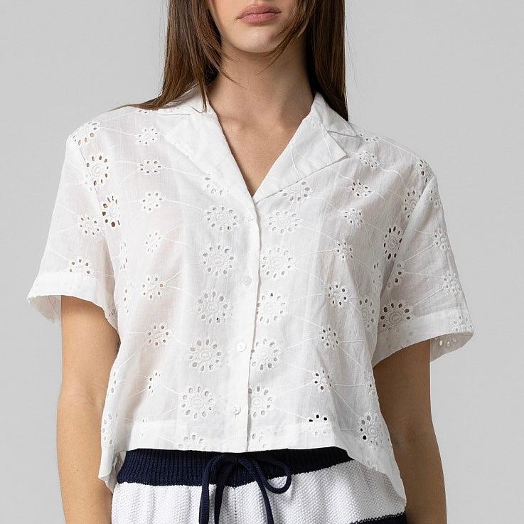 “rosaura” eyelet top