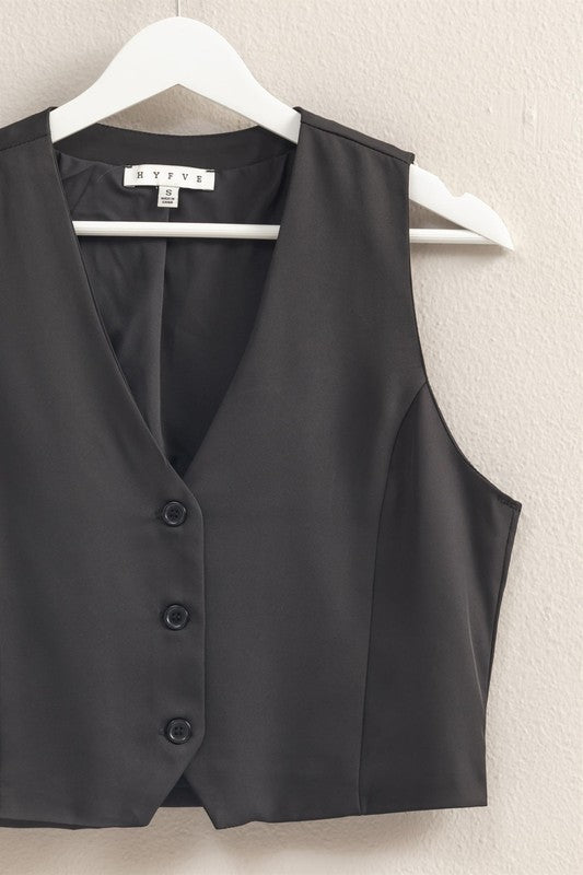“maite” black vest