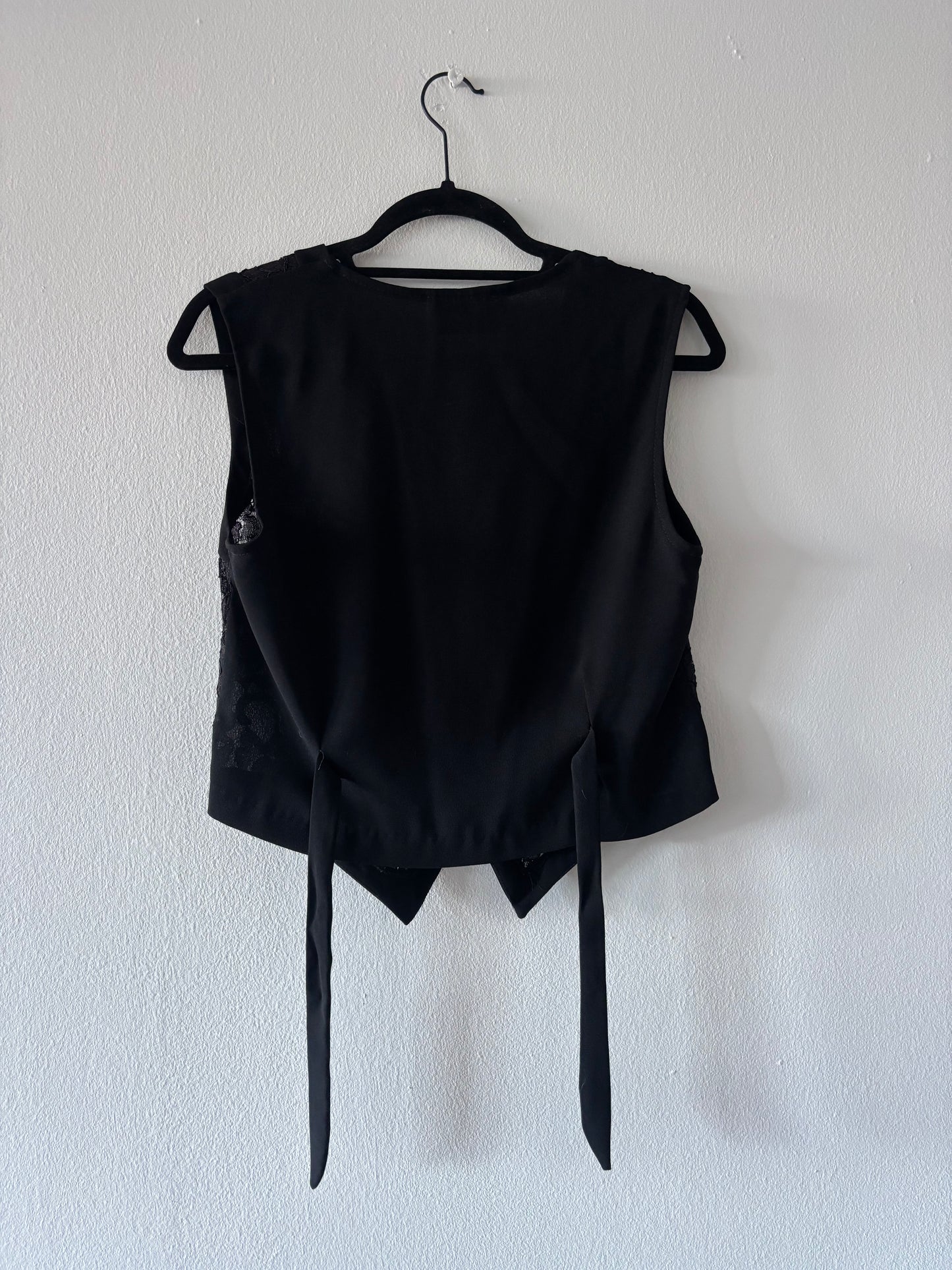 Black Lace Vest