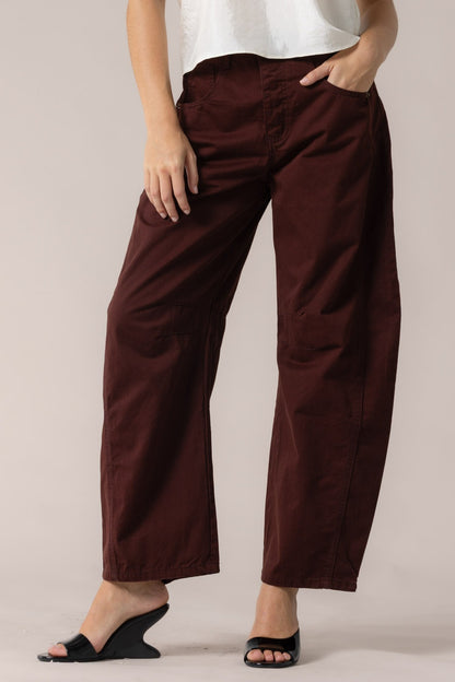 “claudette” barrel jeans