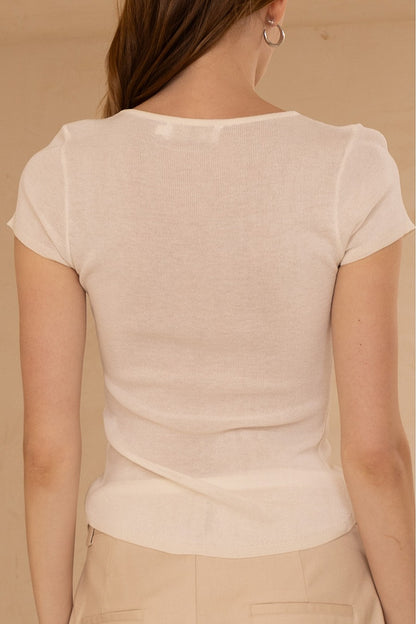 “dani” ivory top