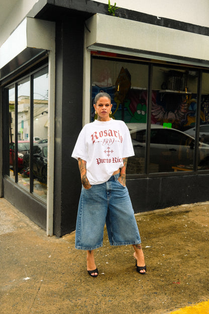 “Classic Rosario 1939”  oversized tee in white