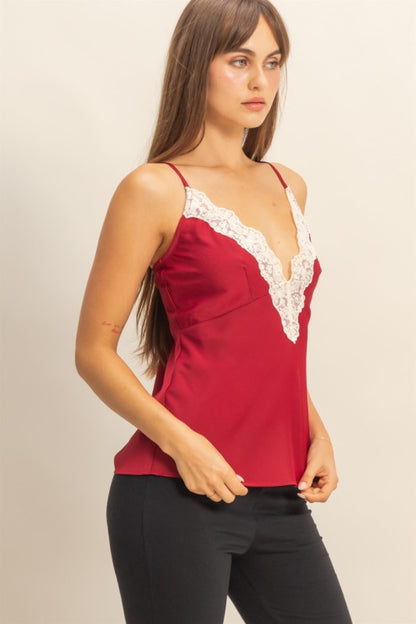 “senai” lace camisole
