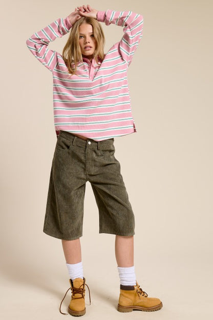 “danny” blue corduroy jorts