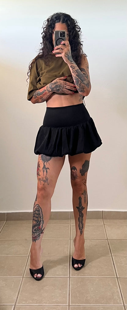 “cristal” bubble skirt