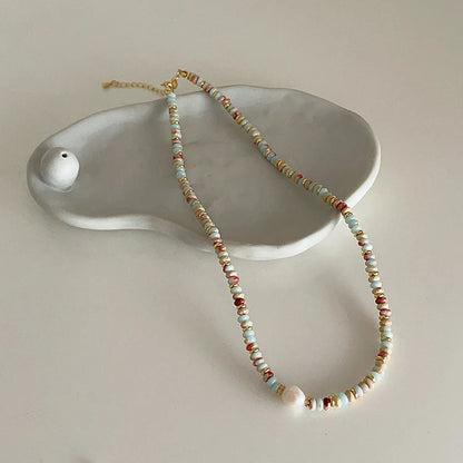 “del mar y el sol” beaded necklace