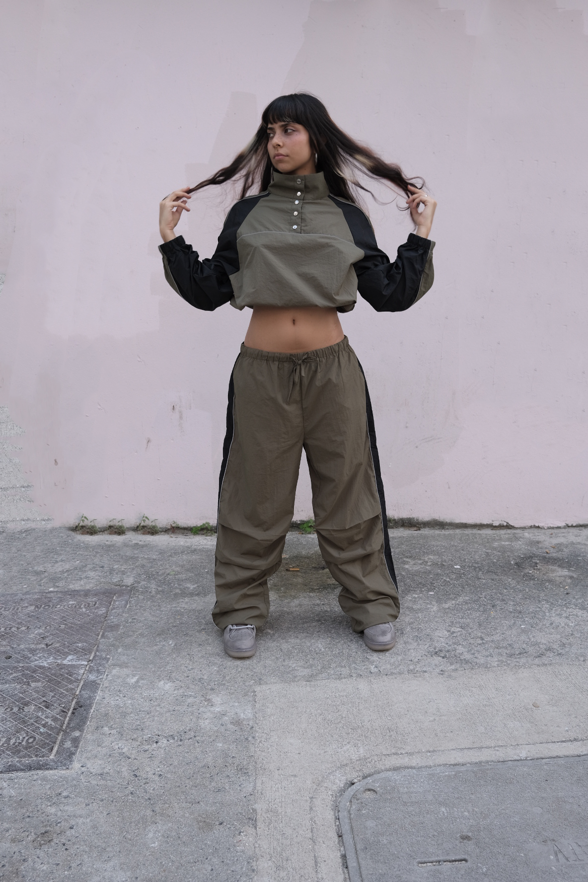 Pants “mercedes” parachute tracksuit bottoms