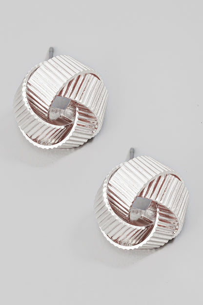 “Metal rose” earings