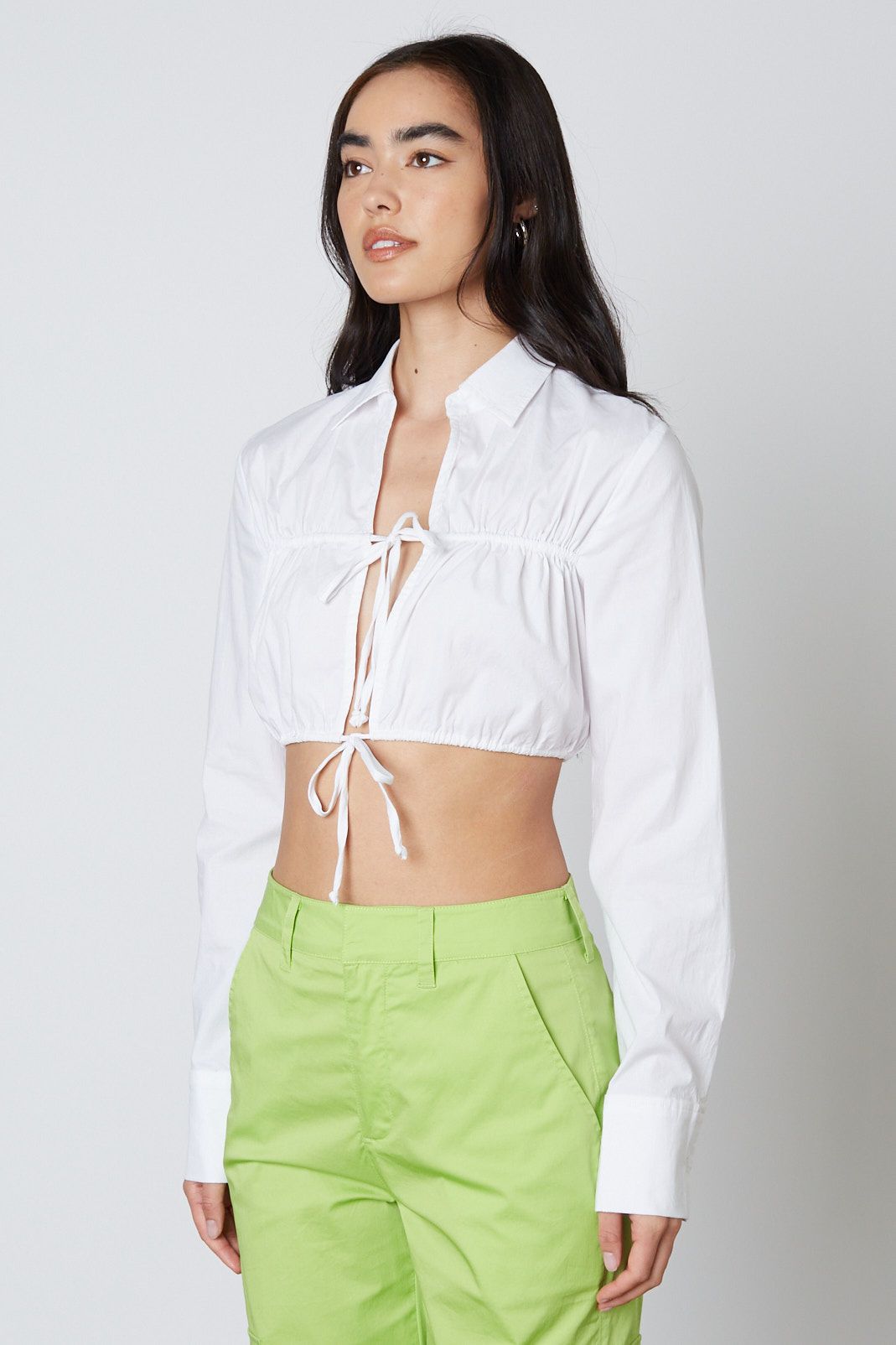 “dani” basic white top