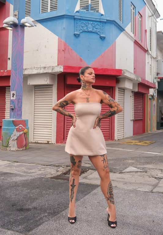 “carry” bubble dress