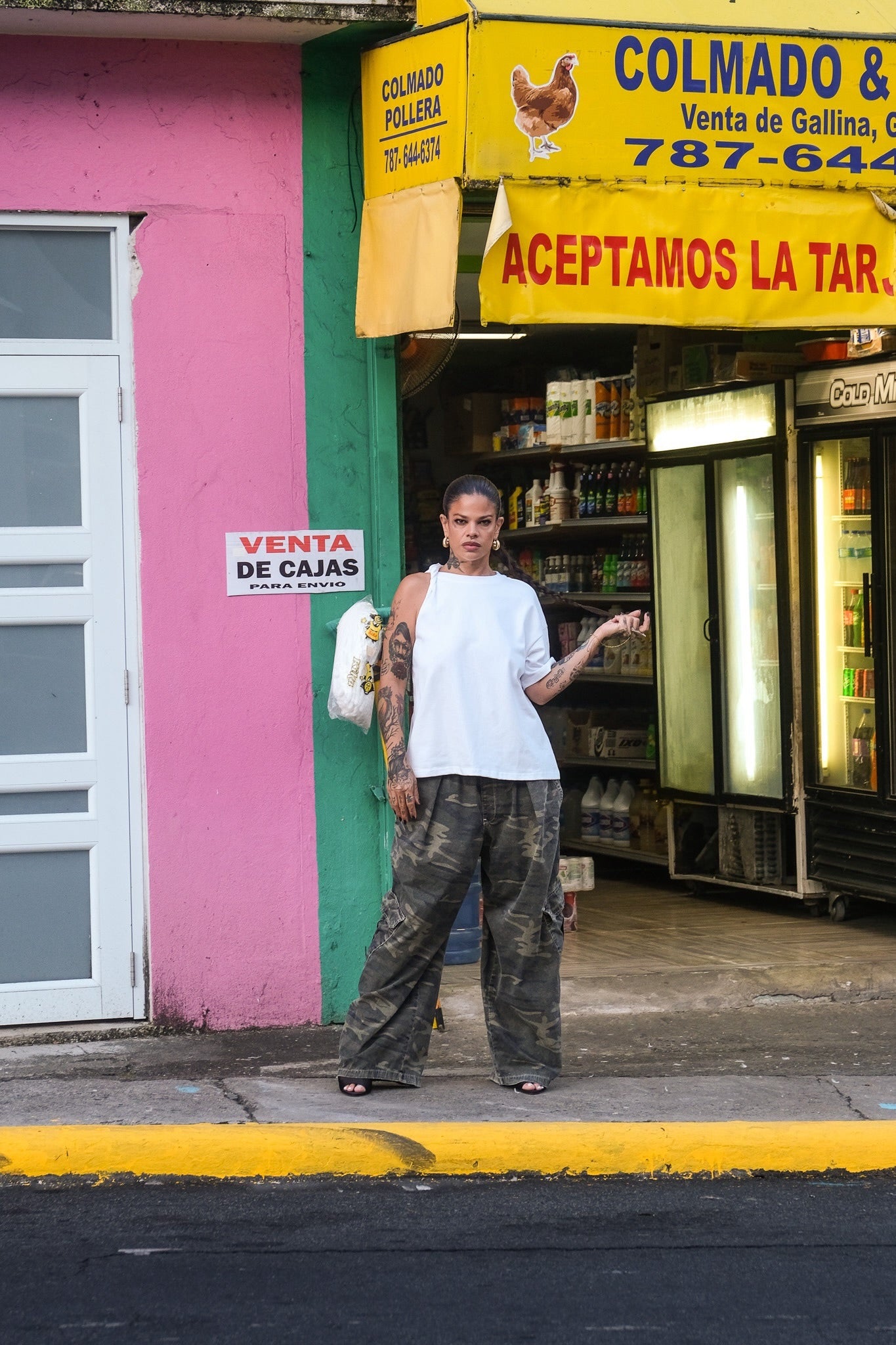 “milena” asymmetric tee