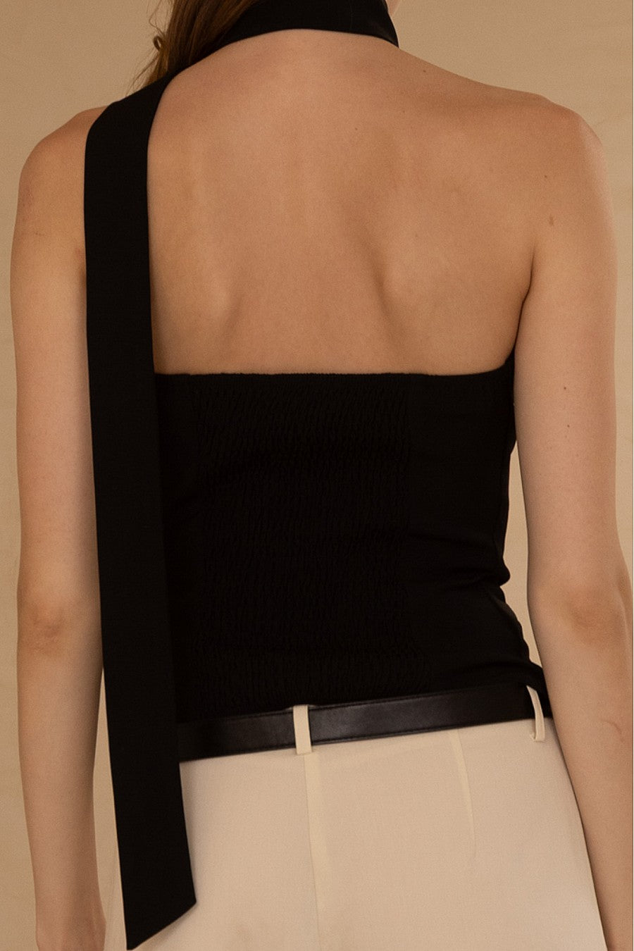 “keni” black vest top