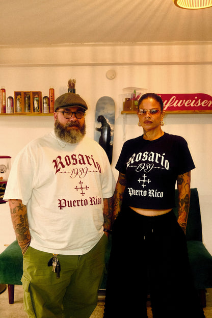 “Classic Rosario 1939” crop top tee