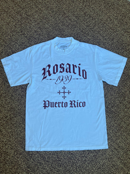 “Classic Rosario 1939”  oversized tee in white