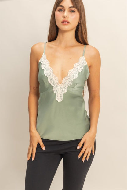 “senai” lace camisole