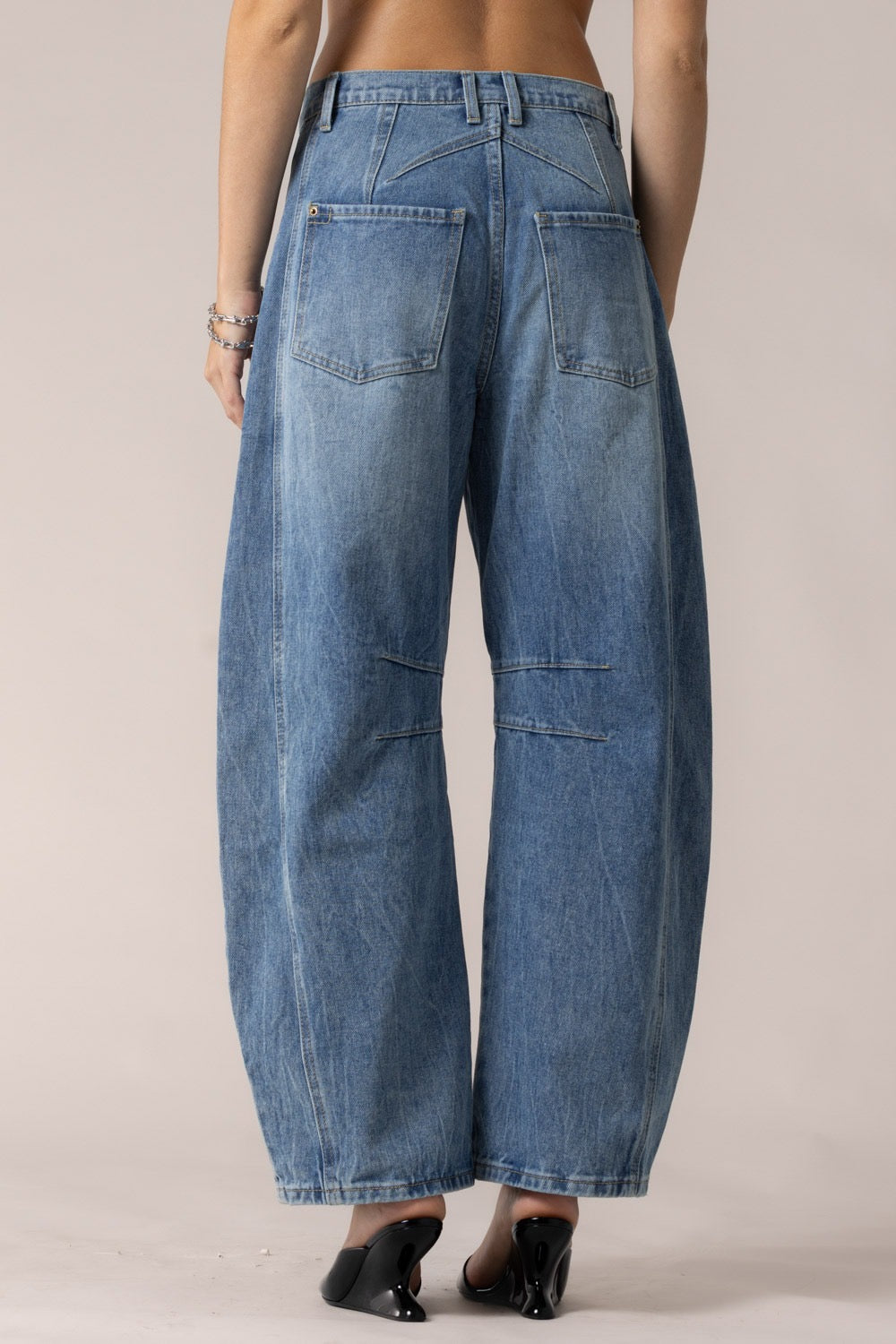 pre order “andriana” barrel jeans