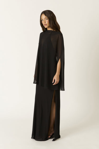 “margarita” cape dress