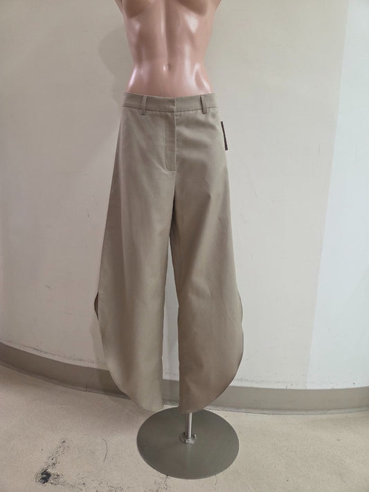 “londra” taupe side slit pants