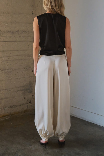 “rosaura” asymmetrical black top