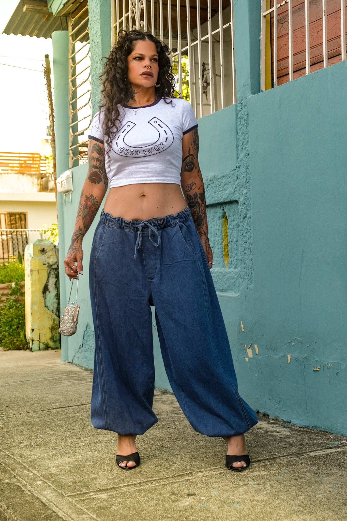 “buena suerte” baby tee