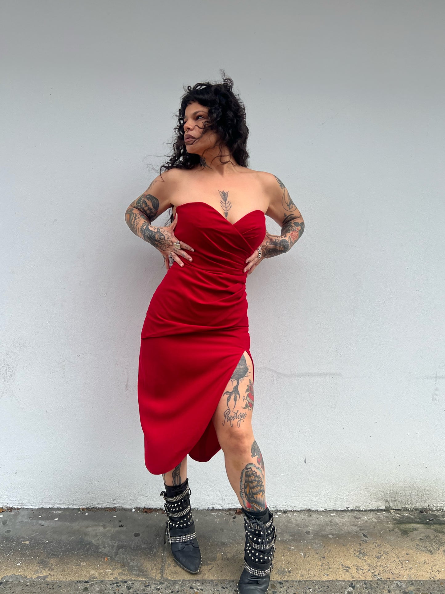 vintage 1990’s red dress