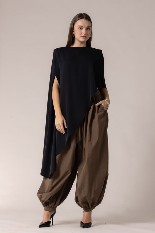 pre order “stella” oversized asymmetrical top