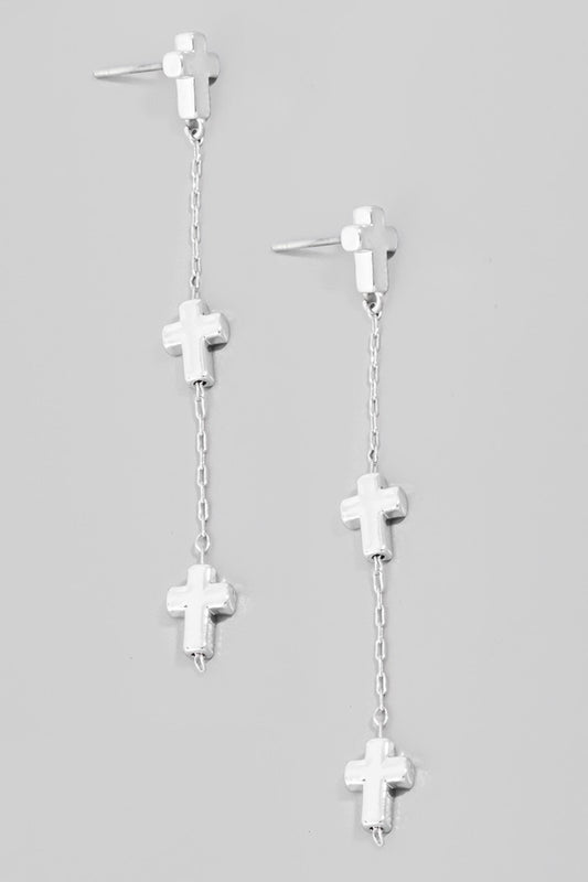 Accesorios 
“Crux” dangle earrings