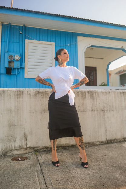 “annabella” midi skirt