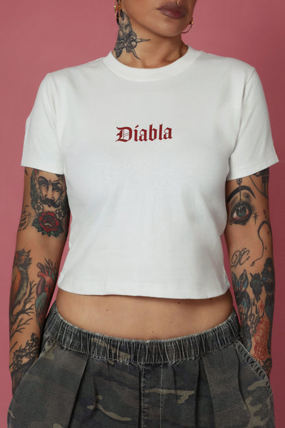 restock “diabla” sand crop top