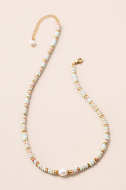“del mar y el sol” beaded necklace