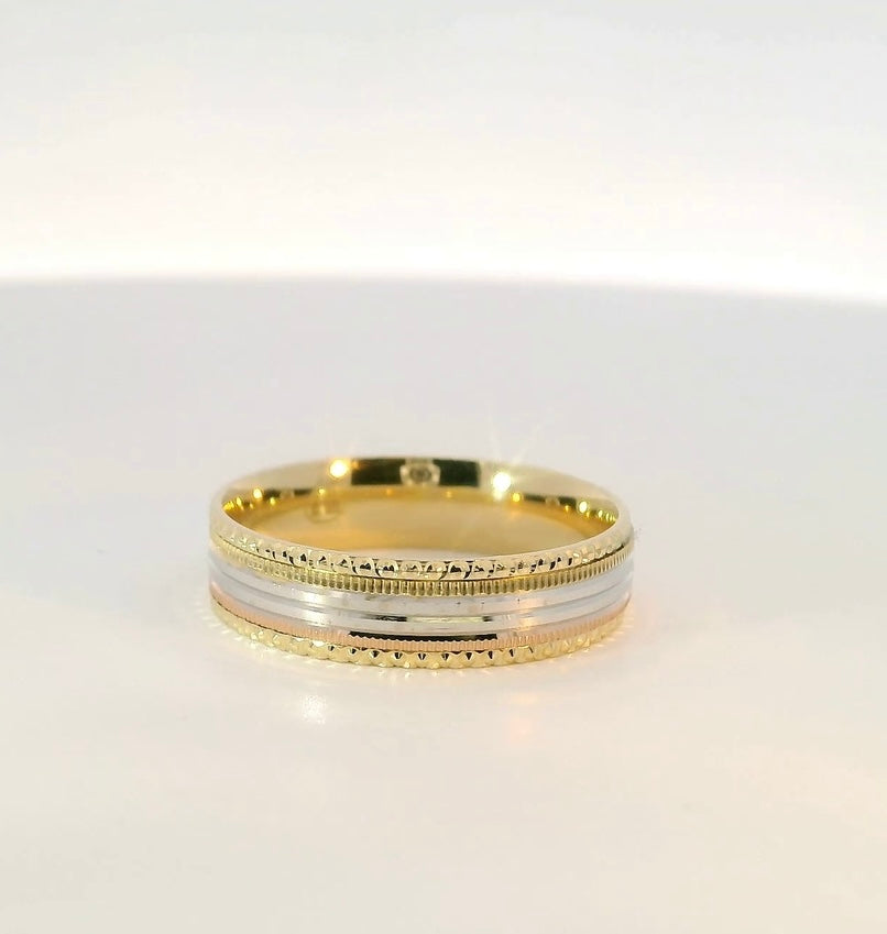 “ricardo” two toned ring