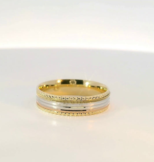 “ricardo” two toned ring