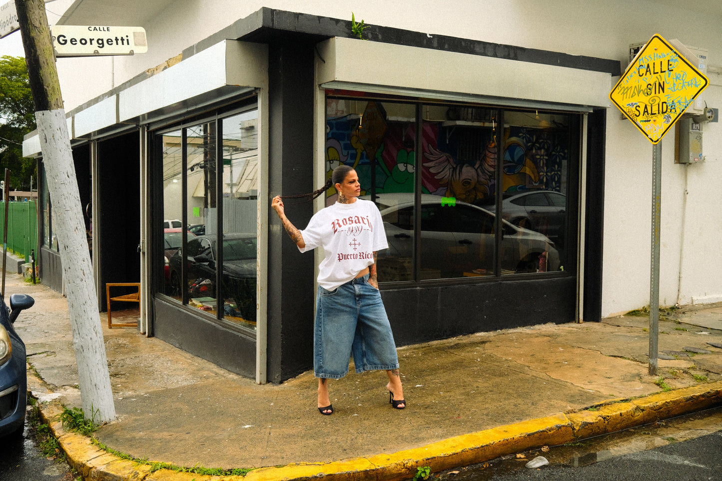 “Classic Rosario 1939”  oversized tee in white