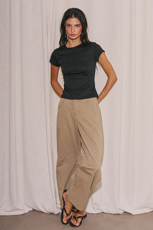 restock “alondra” barrel jean