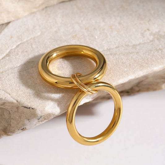 “aixa” double ring
