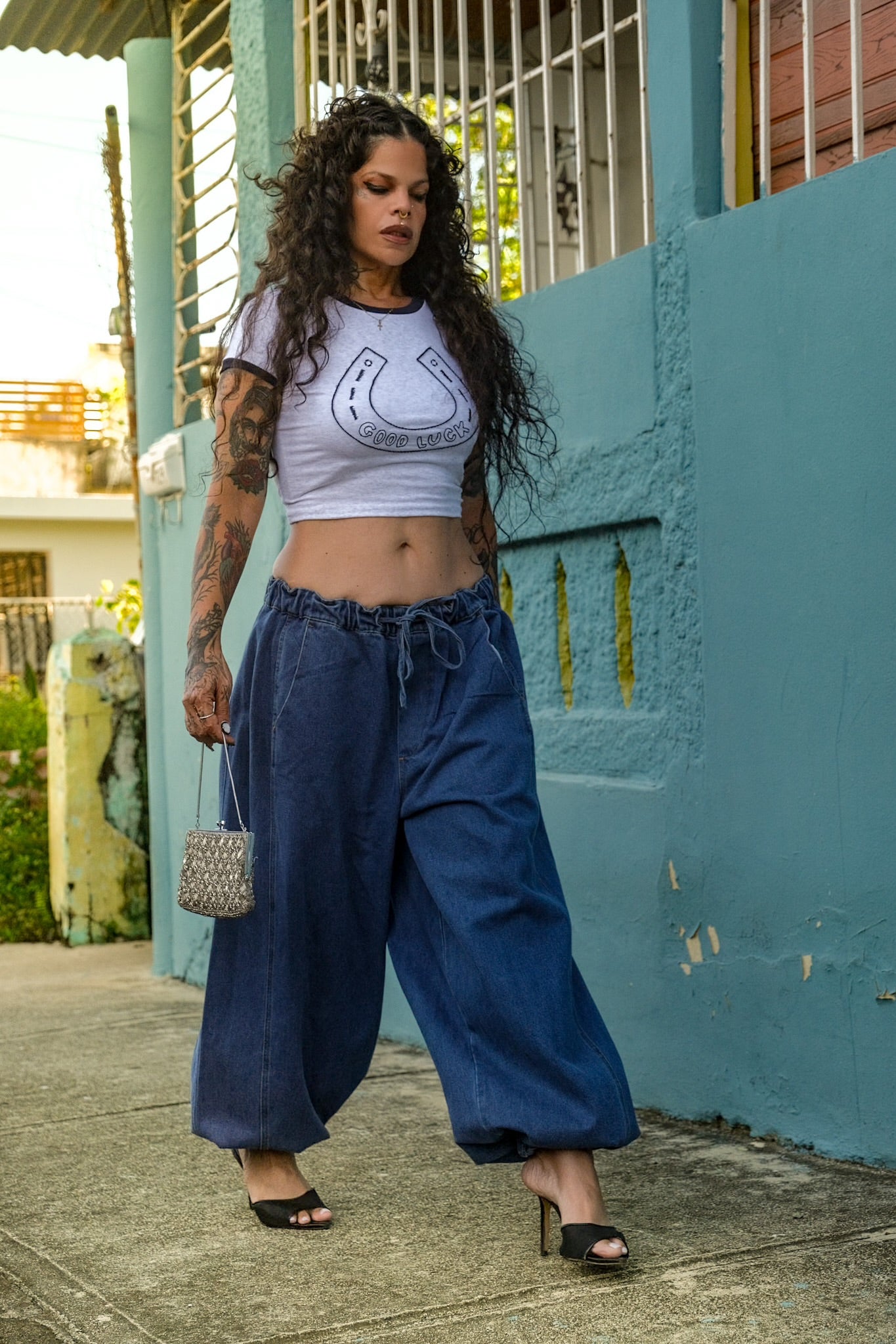 “buena suerte” baby tee