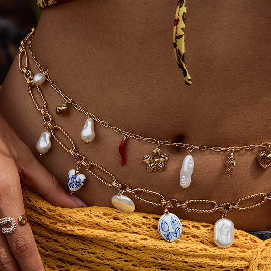 “lucky” belly chain